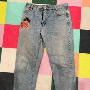 Vintage custom patchwork jeans
